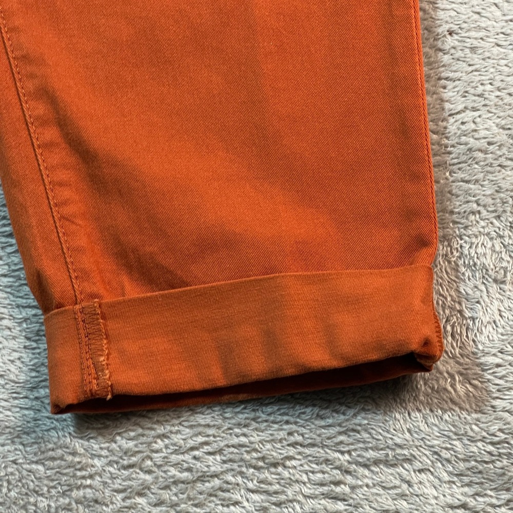 Banana Republic High Rise Cropped‎ Pants with Belt Orange Size 8 Women's Terra - Picture 4 of 16
